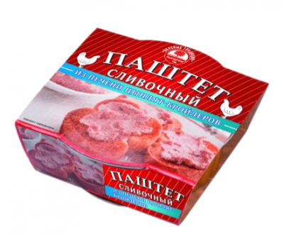 ПАШТЕТ ХАНГРОУ ВКУСНЫЕ ТРАДИЦИИ 90Г СЛИВОЧНЫЙ ИЗ ПЕЧЕНИ ЦЫПЛЯТ-БРОЙЛЕРОВ