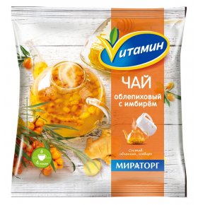ЗАМОРОЗКА ФРУКТОВАЯ МИРАТОРГ 300Г СМЕСЬ ДЛЯ ЧАЯ ОБЛЕПИХА И ИМБИРЬ