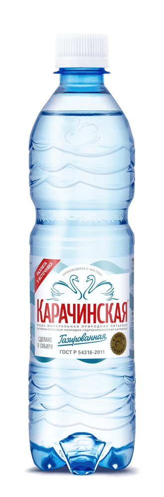 ВОДА МИН КАРАЧИНСКАЯ 0,5Л ПРИРОДНАЯ ЛЕЧЕБНО-СТОЛОВАЯ ГАЗ ПЭТ