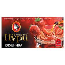 ЧАЙ ПРИНЦЕССА НУРИ ПАКЕТ 1,5Г*25 КЛУБНИКА