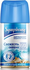 ОСВЕЖИТЕЛЬ ВОЗД АВТОМ СИМФОНИЯ 250МЛ СВЕЖЕСТЬ ОКЕАНА СМЕННЫЙ БАЛЛОН