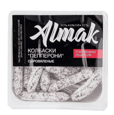 КОЛБАСКИ АЛМАК 50Г ПЕППЕРОНИ С/ВЯЛ