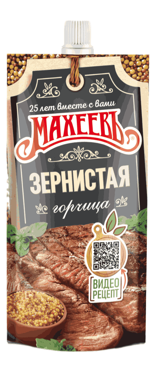 ГОРЧИЦА МАХЕЕВЪ 140Г ЗЕРНИСТАЯ ДОЙ ПАК ДОЗ