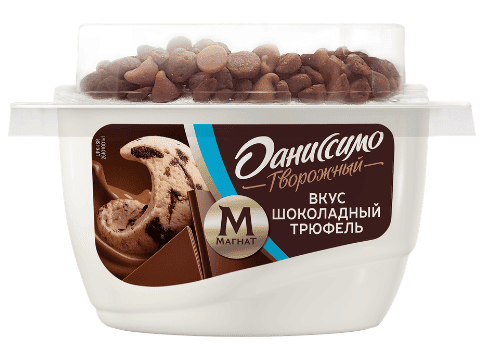 ПРОДУКТ ТВОРОЖ ДАНОН ДАНИССИМО 5,7% 138Г СО ВКУСОМ ШОКОЛАДНОГО ТРЮФЕЛЯ