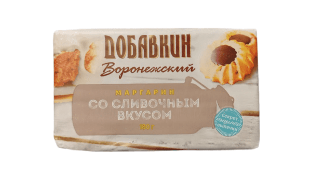 МАРГАРИН ВОРОНЕЖСКИЙ СО СЛИВОЧНЫМ ВКУСОМ 180Г 60%