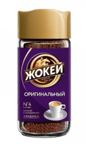 КОФЕ ЖОКЕЙ ОРИГИНАЛЬНЫЙ АРАБИКА 90Г РАСТВОРИМЫЙ СУБЛИМИР С ДОБ ЦИКОРИЯ СТ