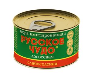 ИКРА КРАСНАЯ РУССКОЕ ЧУДО 120Г ЛОСОСЕВАЯ ИМИТИРОВАННАЯ Ж/Б