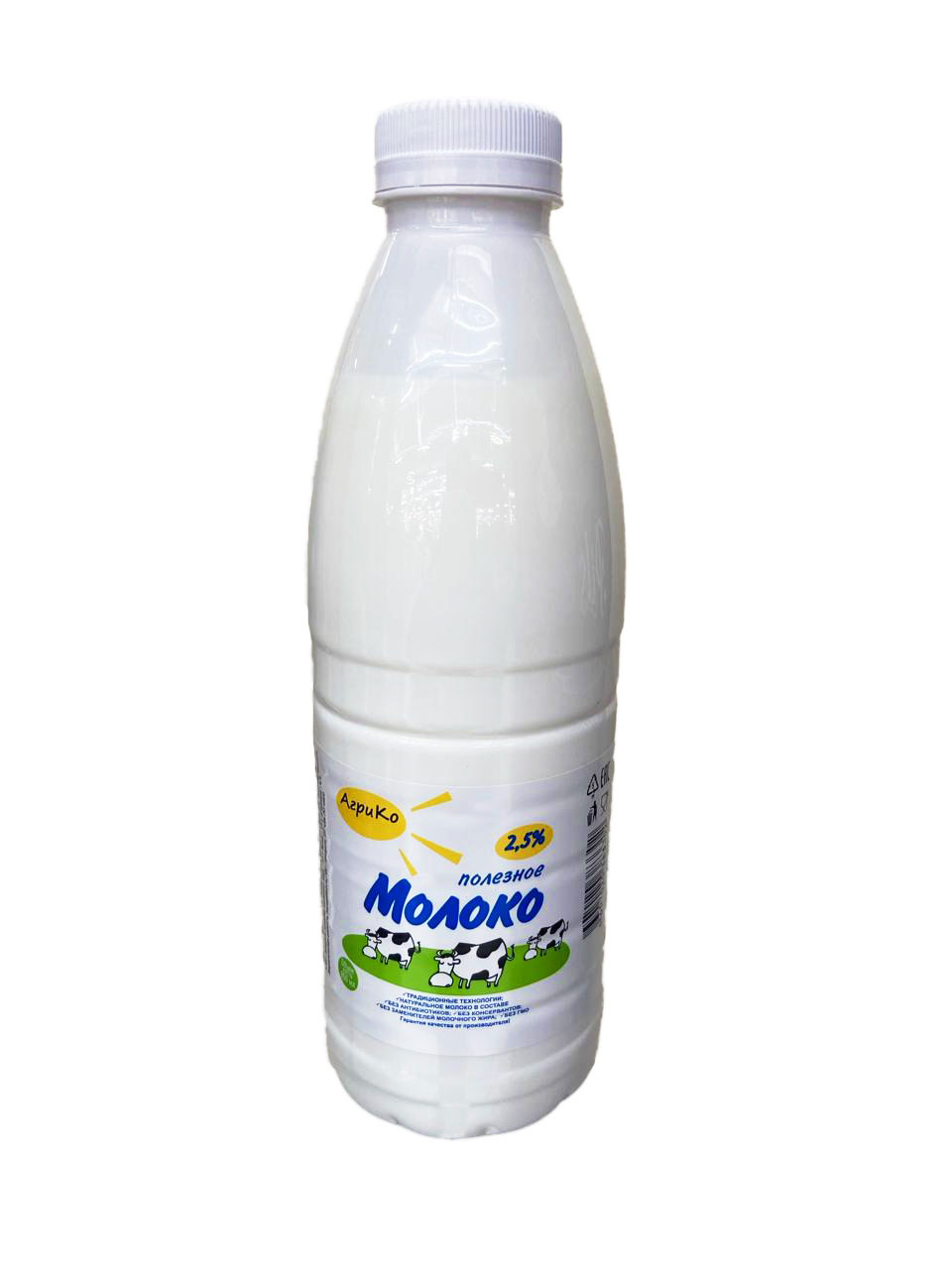 МОЛОКО АГРИКО 2,5% 0,85Л ПЭТ