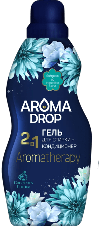 ГЕЛЬ Д/СТИРКИ АРОМА ДРОП 1000Г 2В1 СВЕЖЕСТЬ ЛОТОСА