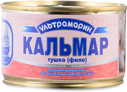 КАЛЬМАР УЛЬТРАМАРИН 185Г НАТУРАЛЬНЫЙ БЕЗ КОЖИ КЛЮЧ ЖБ