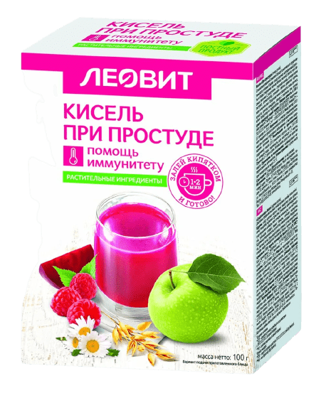 КИСЕЛЬ ЛЕОВИТ 5*20Г ПРИ ПРОСТУДЕ