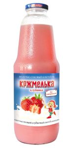 КОКТЕЙЛЬ КРЖМЕЛЬКА 1030Г МОЛОЧНЫЙ С СОКОМ КЛУБНИКА СТ