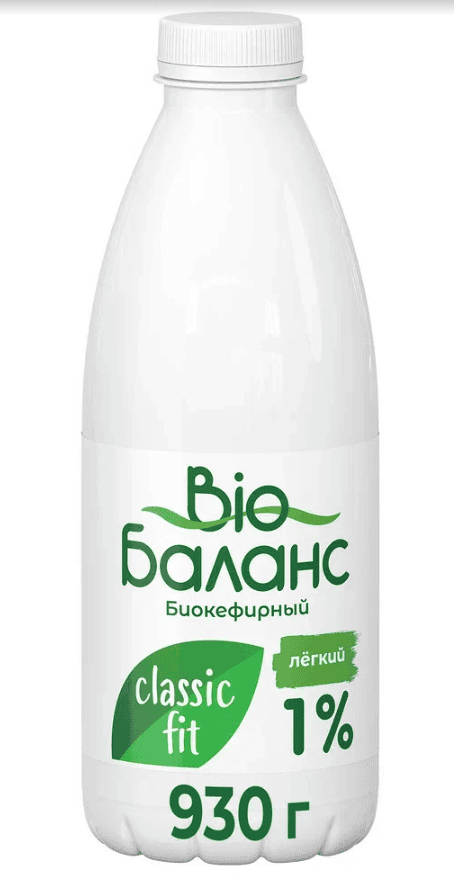 ПРОДУКТ КЕФИРНЫЙ БИО-БАЛАНС 1% 930Г ПЭТ