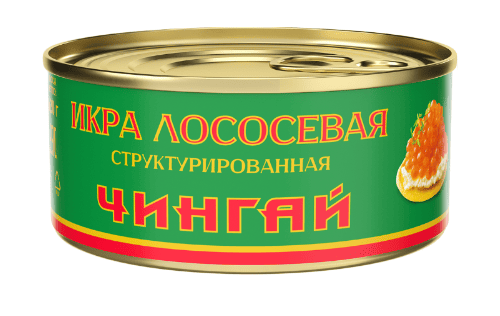 ИКРА ЛОСОСЕВАЯ РУССКОЕ МОРЕ ЧИНГАЙ 120Г СТРУКТУРИРОВАННАЯ ЖБ