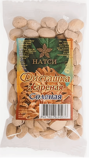 ФИСТАШКА НАТСИ ЭКОФРУТ 200Г ЖАРЕНАЯ СОЛЕНАЯ