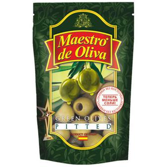 ОЛИВКИ МАЭСТРО ДЕ ОЛИВА 170/175Г Б/К ПЛАСТ