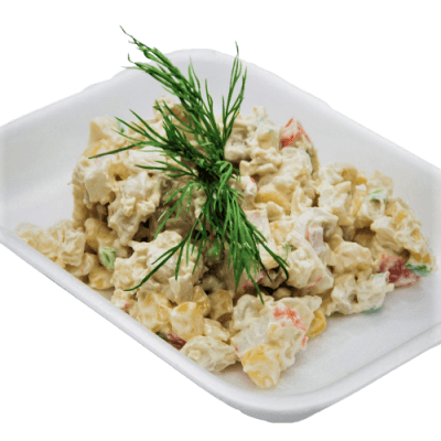 САЛАТ ИЗ КРАБОВЫХ ПАЛОЧЕК С КУКУРУЗОЙ КГ