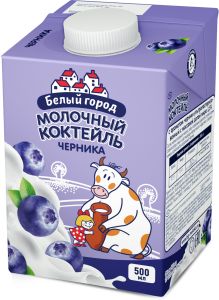 КОКТЕЙЛЬ БЕЛЫЙ ГОРОД 1,5% 0,5Л МОЛОЧНЫЙ ЧЕРНИКА Т/ПАК