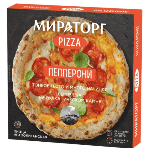 ПИЦЦА МИРАТОРГ 350Г ПЕППЕРОНИ ЗАМОРОЖ