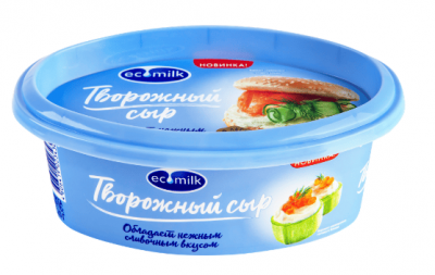 СЫР ТВОРОЖНЫЙ ЭКОМИЛК 120Г 60%