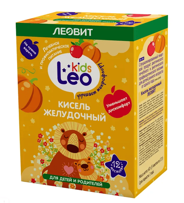 КИСЕЛЬ ЛЕОКИДС 5*12Г ЖЕЛУДОЧНЫЙ ДЛЯ ДЕТЕЙ ОТ 1 ГОДА И РОДИТЕЛЕЙ