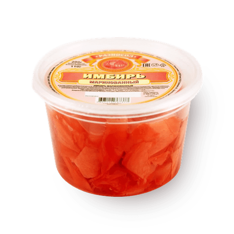 ИМБИРЬ РАЗНОСОЛ 200Г МАРИНОВАННЫЙ