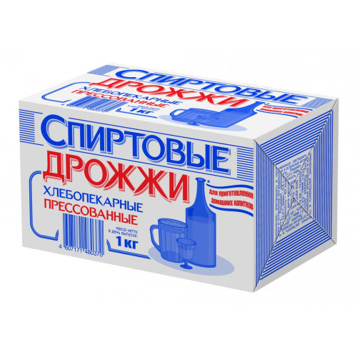 ДРОЖЖИ СПИРТОВЫЕ 1КГ ХЛЕБОПЕКАРНЫЕ ПРЕССОВАННЫЕ