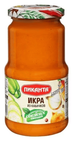 ИКРА КАБАЧКОВАЯ ПИКАНТА 450Г СТ