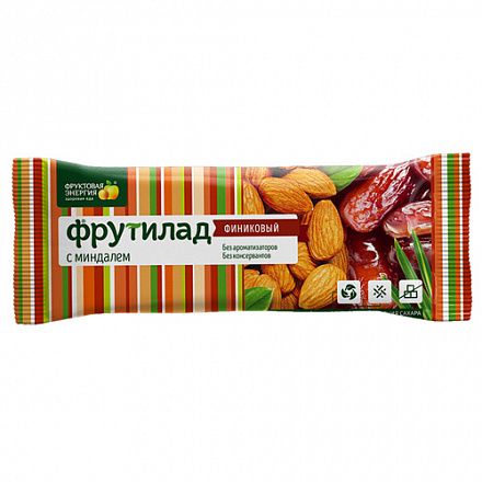 БАТОНЧИК ФРУТИЛАД 42Г ФИНИКОВЫЙ С МИНДАЛЕМ