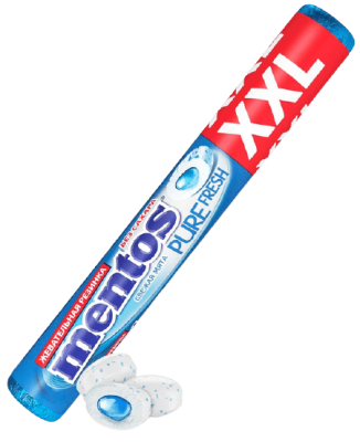 РЕЗИНКА ЖЕВАТЕЛЬНАЯ МЕНТОС РОЛЛ 23,3Г СВЕЖАЯ МЯТА XXL