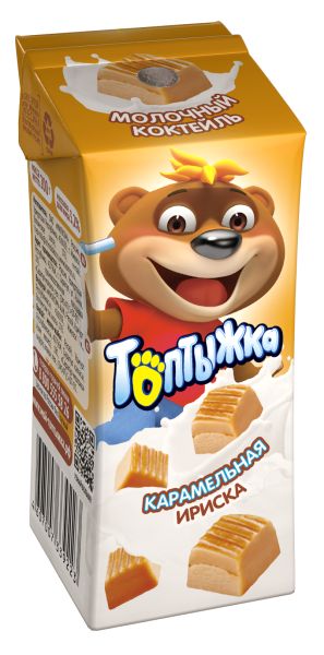 КОКТЕЙЛЬ МОЛОЧНЫЙ ТОПТЫЖКА 3,2% 200Г СО ВКУСОМ КАРАМЕЛЬНОЙ ИРИСКИ УЛЬТРАПАСТ