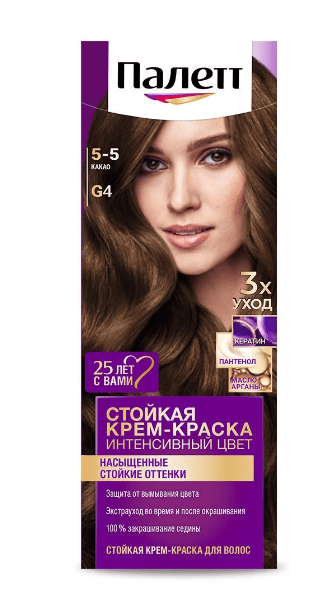 КРАСКА Д/ВОЛОС ПАЛЕТТ G4 КАКАО