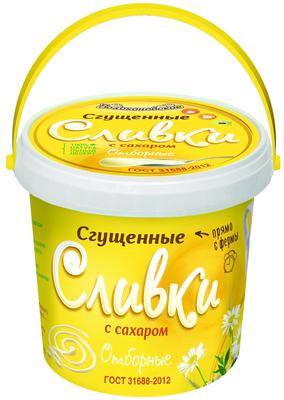 СЛИВКИ СГУЩЕННЫЕ ВОЛОКОНОВСКОЕ 400Г ОТБОРНЫЕ 19% ГОСТ ВЕДРО БЗМЖ