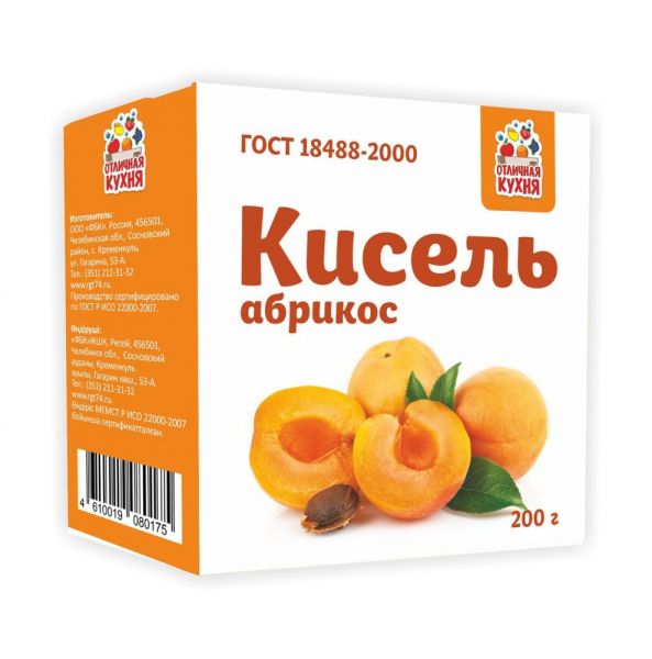 КИСЕЛЬ ОТЛИЧНАЯ КУХНЯ 200Г АБРИКОС