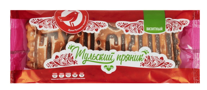 ПРЯНИК ТУЛЬСКИЙ 130Г С ФРУКТОВОЙ НАЧИНКОЙ