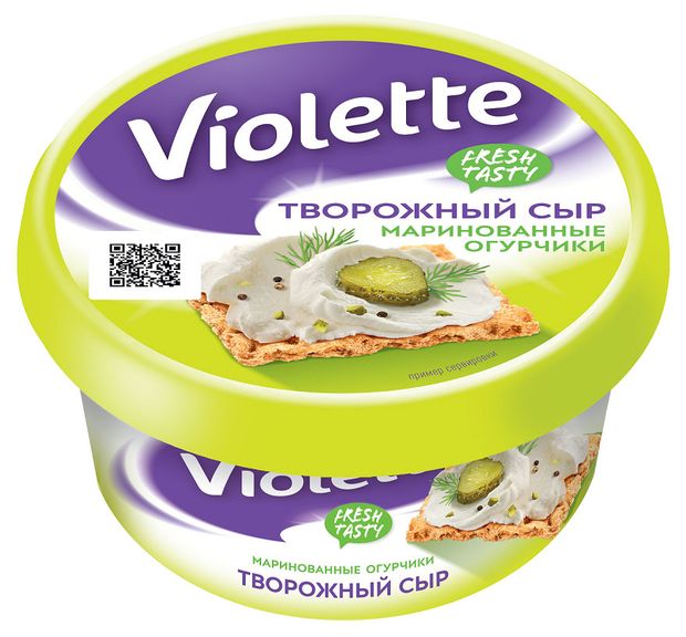 СЫР КАРАТ ВИОЛЕТТА 140Г ТВОРОЖНЫЙ С ОГУРЦАМИ И ЗЕЛЕНЬЮ ПЛАСТ СТАКАН