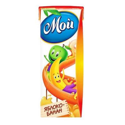 НЕКТАР МОЙ 0,2Л ЯБЛОКО БАНАН С МЯКОТЬЮ
