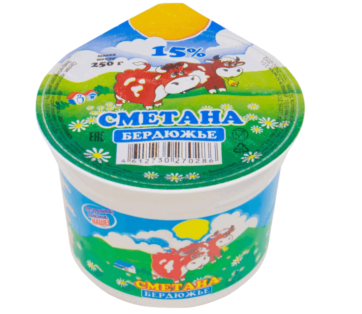 СМЕТАНА БЕРДЮЖЬЕ 15% 250Г