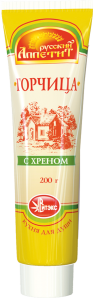 ГОРЧИЦА ВИТЭКС 200Г С ХРЕНОМ ТУБА