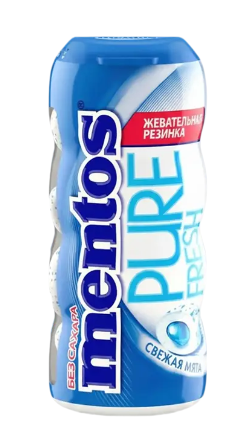 ЖЕВАТЕЛЬНАЯ РЕЗИНКА МЕНТОС ПЬЮР ФРЕШ 30Г СО ВКУСОМ СВЕЖАЯ МЯТА