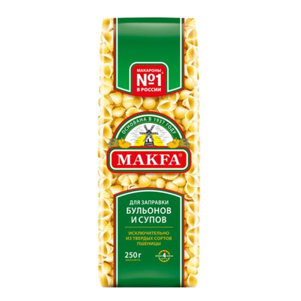 ИЗДЕЛИЯ МАК МАКФА 250Г РАКУШЕЧКИ ВС