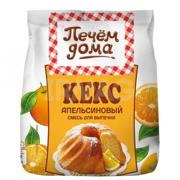 КЕКС РУССКИЙ ПРОДУКТ ПЕЧЕМ ДОМА 300Г АПЕЛЬСИНОВЫЙ ПОЛУФАБРИКАТ