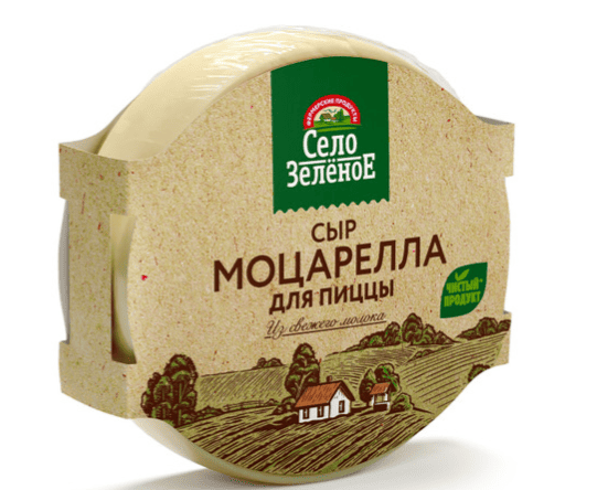 СЫР СЕЛО ЗЕЛЕНОЕ МОЦАРЕЛЛА 40% 300Г ПЛЕНКА