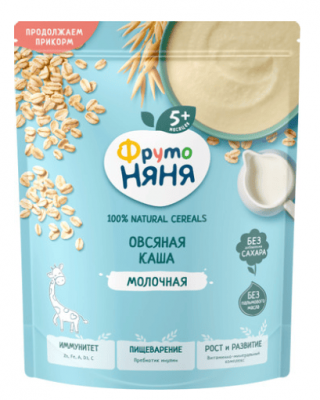 КАША ФРУТОНЯНЯ 190Г МОЛОЧНАЯ ОВСЯНАЯ