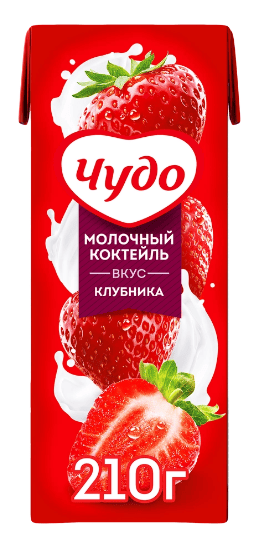 КОКТЕЙЛЬ ЧУДО 200МЛ 2% КЛУБНИКА
