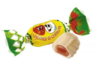КАРАМЕЛЬ БАБАЕВСКИЙ КЛУБНИКА СО СЛИВКАМИ КГ