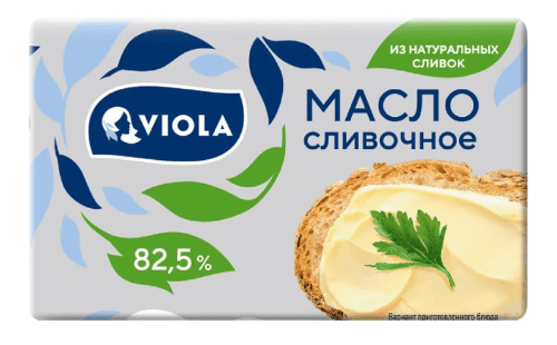 МАСЛО ВИОЛА 150Г СЛАДКОСЛИВОЧНОЕ 82,5% ФОЛЬГА