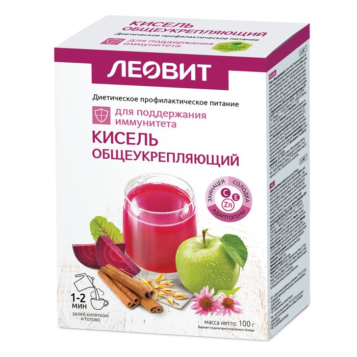 КИСЕЛЬ ЛЕОВИТ 5*20Г ОБЩЕУКРЕПЛЯЮЩИЙ