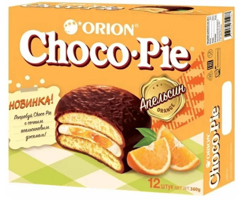ИЗДЕЛИЕ КОНДИТЕРСКОЕ ОРИОН ЧОКОПАЙ 12ШТ*30Г АПЕЛЬСИН
