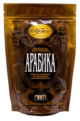 КОФЕ КОФЕЙНЯ НА ПАЯХ АРАБИКА 95Г МЯГ/УП